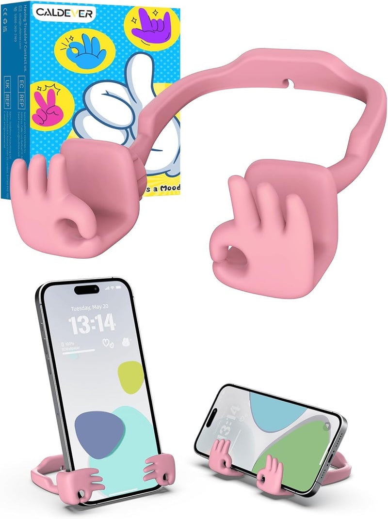CALDEVER Valentines Day Gifts for Kids Teens Girls Women: Funny Gifts OK Sign Phone Stand Cell Phone Holder for Desk Teenage Adults Wife Mom Daughter Birthday Gifts Unique Cool Gadget Trendy Stuff Ideas - Image 1